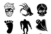 Ghost, ghouls and alien silhouettes