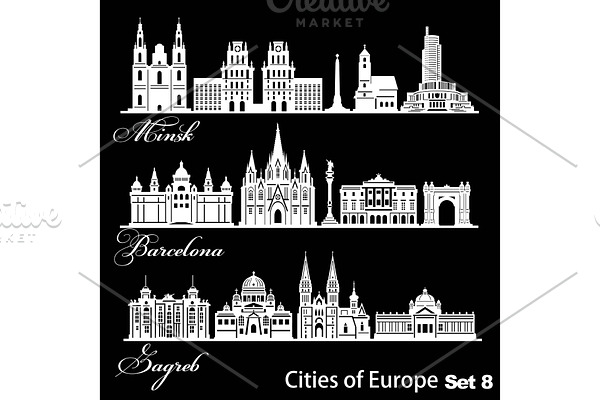 City in Europe - Barcelona, Zagreb