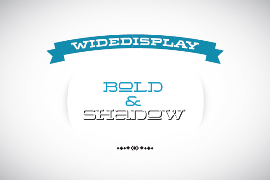 WideDisplay Bold&Shadow in Slab Serif Fonts - product preview 8