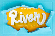 River - Modern Fresh Script