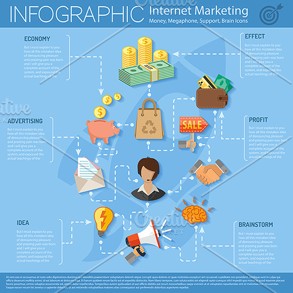 Shopping Infographics in Infographic Icons - product preview 4