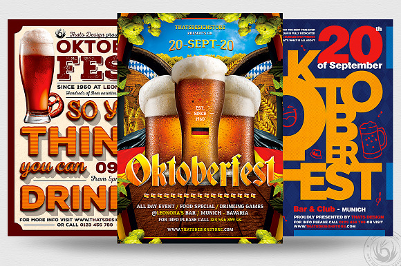 Oktoberfest Flyer Bundle V3 in Flyer Templates - product preview 1