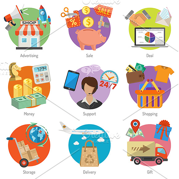 Shopping Infographics in Infographic Icons - product preview 6
