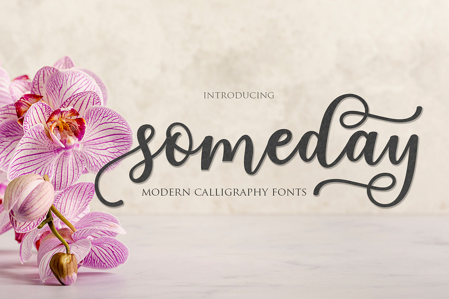 someday Script in Script Fonts - product preview 8