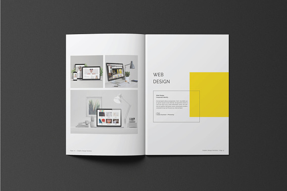 A4 & Us Letter Portfolio in Brochure Templates - product preview 4