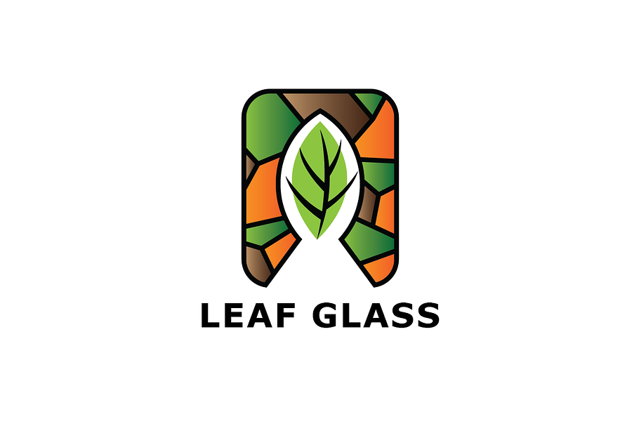 Leaf Glass Logo Template in Logo Templates - product preview 8