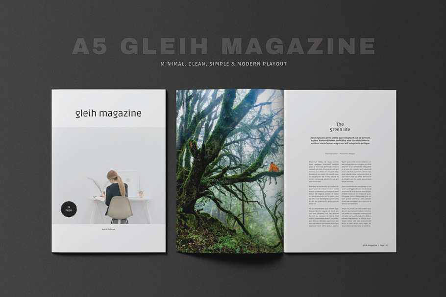 A5 Gleih Magazine in Magazine Templates - product preview 8