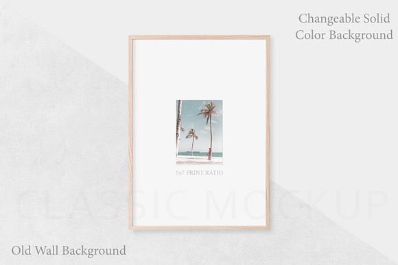 3 in 1 Wide Mat Frame Mockups, PSD in Print Mockups - product preview 1