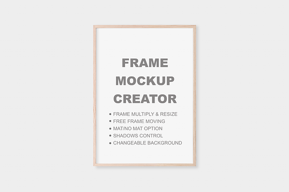 FRAME MOCKUP  Scene Creator. Psd. in Print Mockups - product preview 1