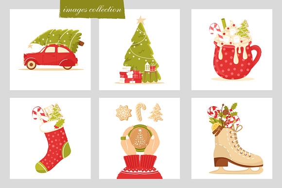 Feel the Christmas holiday clipart in Illustrations - product preview 3