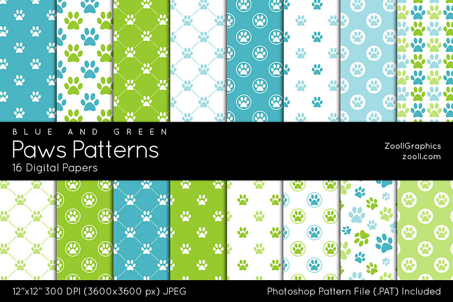 Paws Digital Papers in Patterns - product preview 8