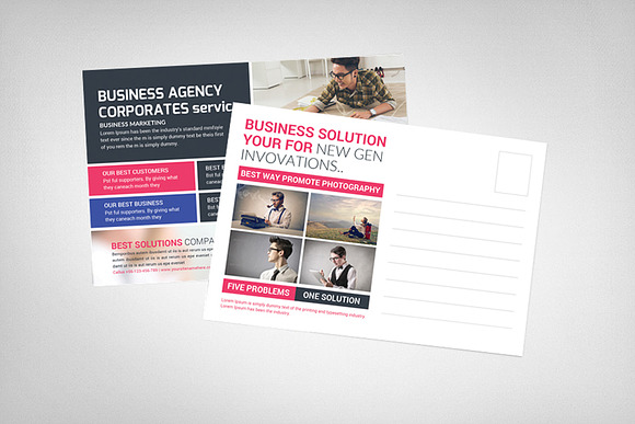 Multipurpose Business Postcards in Postcard Templates - product preview 1