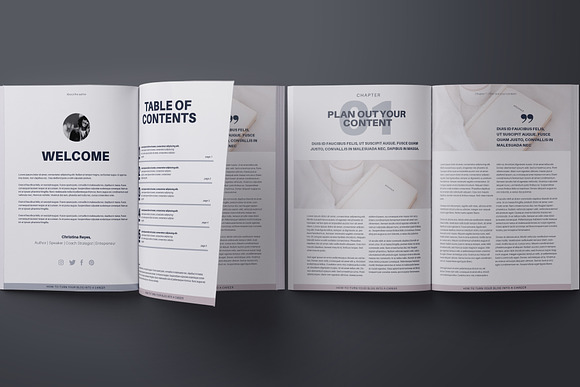 eBook creation kit InDesign template in Brochure Templates - product preview 2
