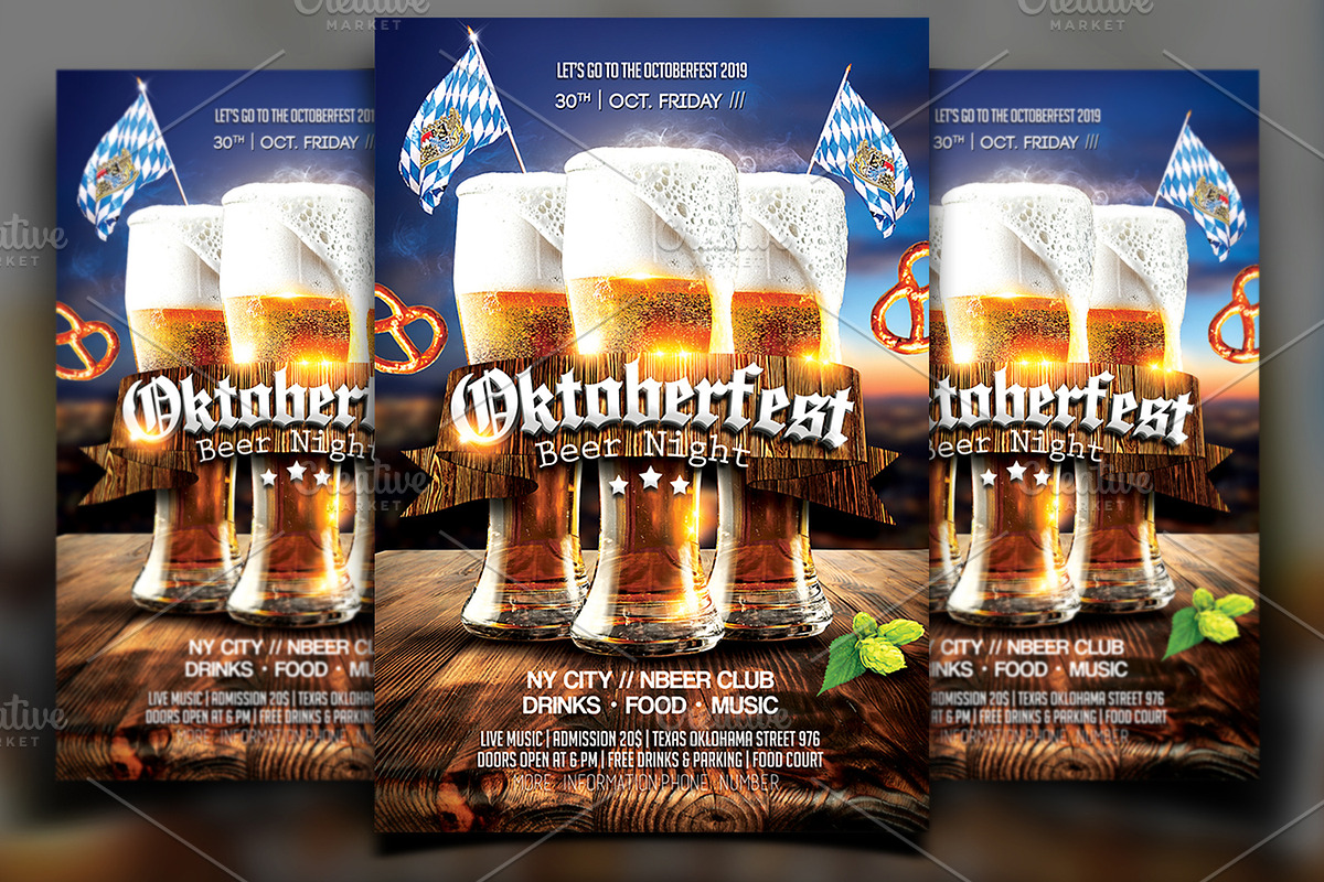 Oktoberfest Party Flyer in Flyer Templates - product preview 8