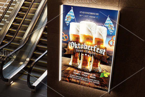 Oktoberfest Party Flyer in Flyer Templates - product preview 1