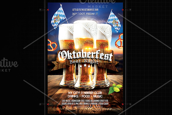 Oktoberfest Party Flyer in Flyer Templates - product preview 2