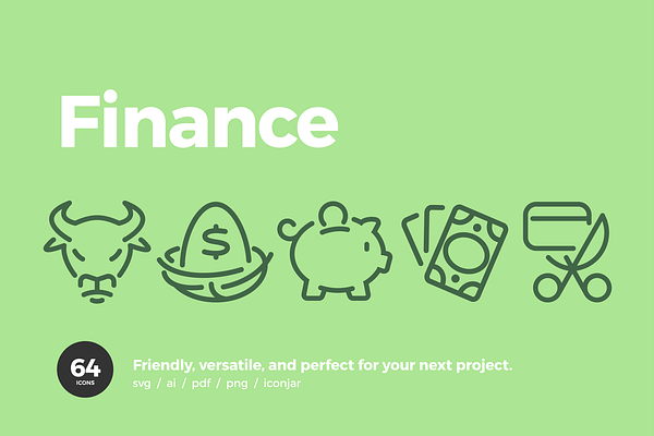 Finance Line Icons