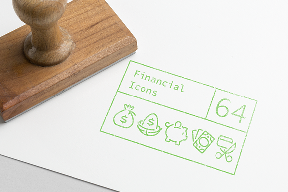 Finance Line Icons in Credit Card Icons - product preview 7
