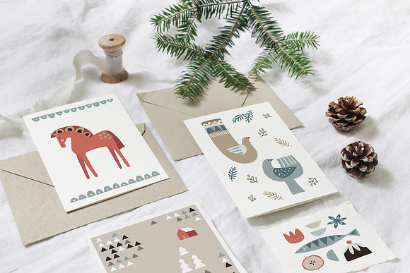 Scandinavian Christmas illustrations in Illustrations - product preview 1