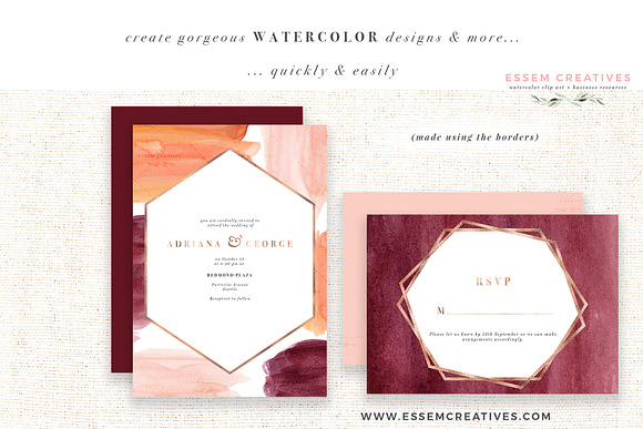 Orange Pink Fall Watercolor Flowers in Illustrations - product preview 5