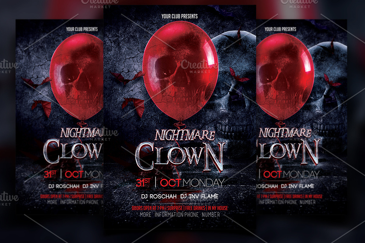 Halloween Flyer Template in Flyer Templates - product preview 8