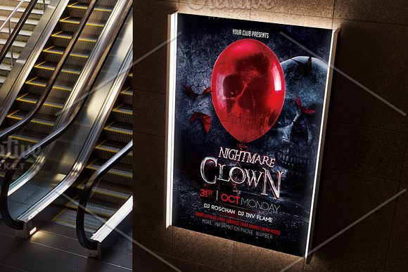 Halloween Flyer Template in Flyer Templates - product preview 3