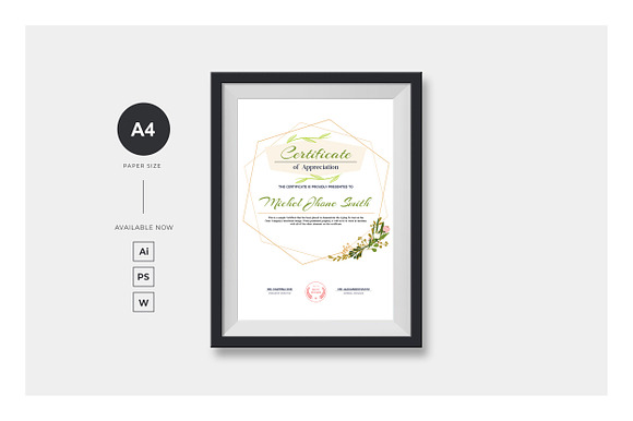 Creative Certificate in Stationery Templates - product preview 2