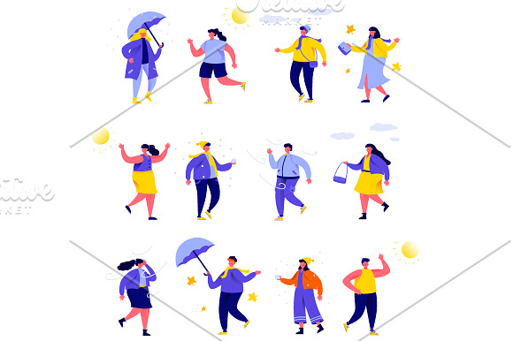 Modern Flat People Character in Illustrations - product preview 18