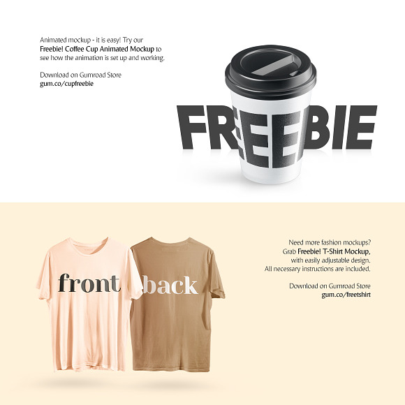 T-Shirt Animated Mockup in Print Mockups - product preview 5