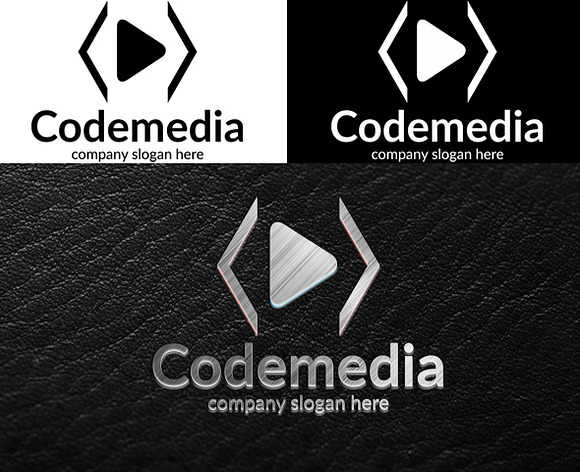 Code media logo templates in Logo Templates - product preview 1