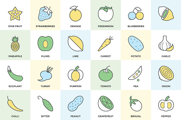 100+ Food Vector Icons in Graphics - product preview 1