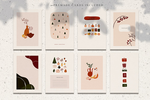 Christmas Winter Abstract set in Illustrations - product preview 2