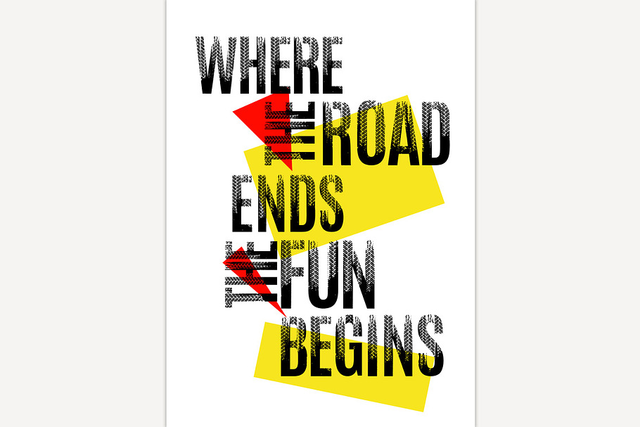 Where the road ends the fun begins in Illustrations - product preview 8