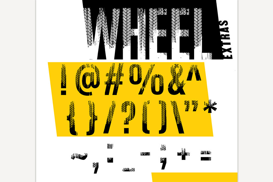 Wheel. Grunge tire extras. in Illustrations - product preview 8