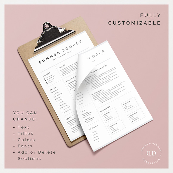 Resume Template Kit in Resume Templates - product preview 3
