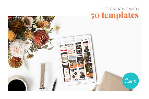 Canva Blog & Pinterest Templates in Pinterest Templates - product preview 1