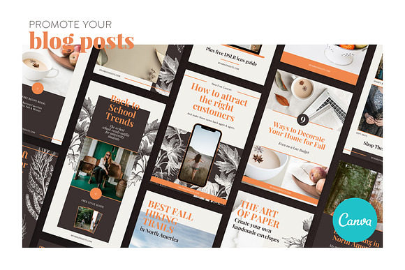 Canva Blog & Pinterest Templates in Pinterest Templates - product preview 2