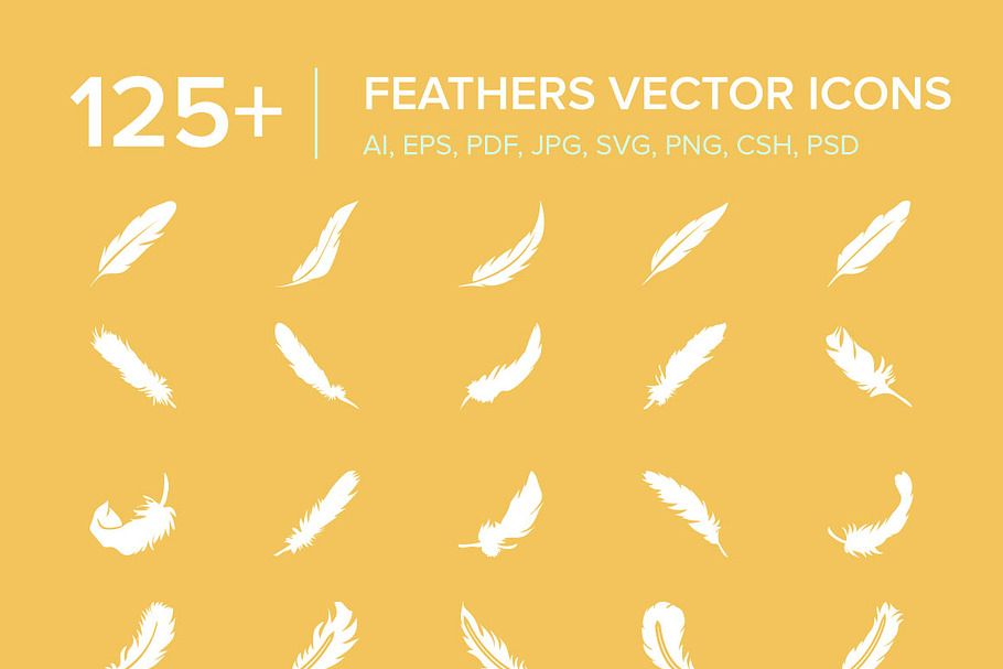 125+ Feathers Vector Icons