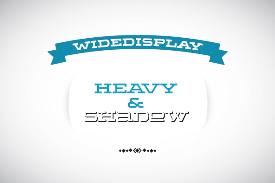 WideDisplay Heavy&Shadow in Slab Serif Fonts - product preview 8