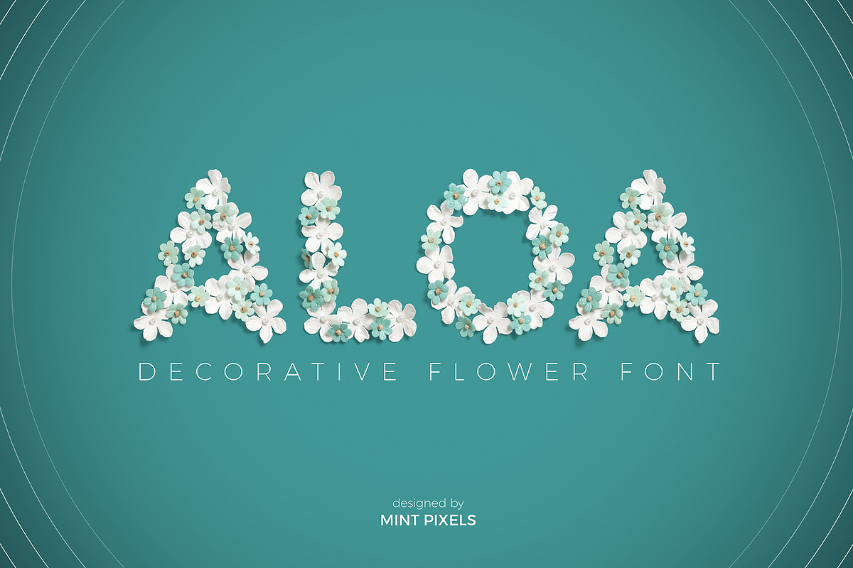 Aloa - Flower Font in Display Fonts - product preview 8