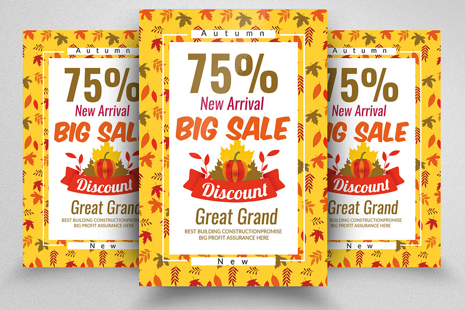 Autumn Sale Poster Template in Flyer Templates - product preview 8
