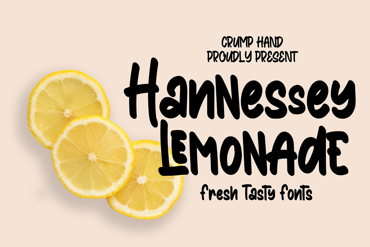 Hannessy Lemonade: Fresh Tasty Fonts in Display Fonts - product preview 8