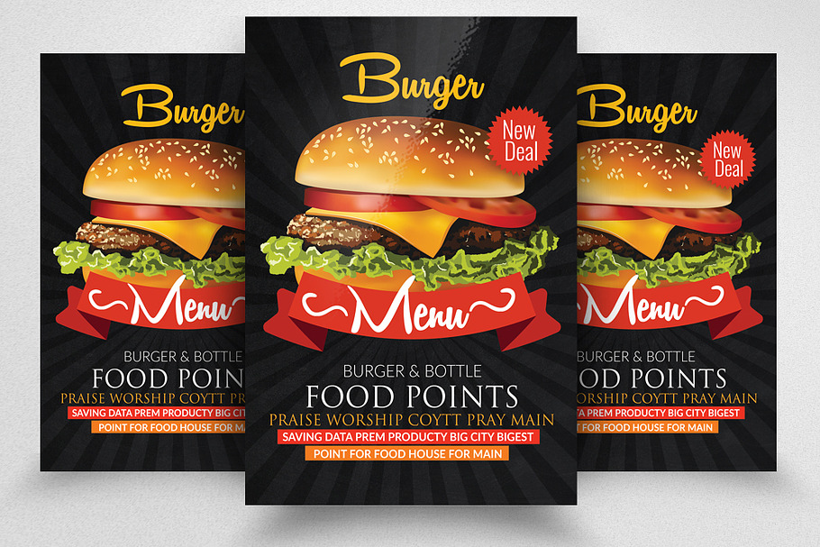 Fast Food Restaurant Flyer Template in Flyer Templates - product preview 8