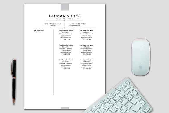 A4 & Letter Size Resume Template in Resume Templates - product preview 2