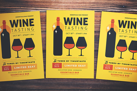 Wine Tasting Event Flyer in Flyer Templates - product preview 2