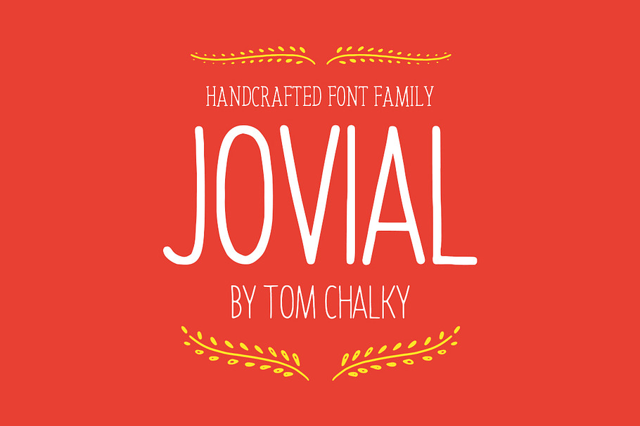 Jovial Font Family + Bonus Elements!