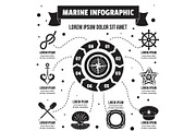 Marine infographic concept