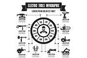 Electric tools infographic