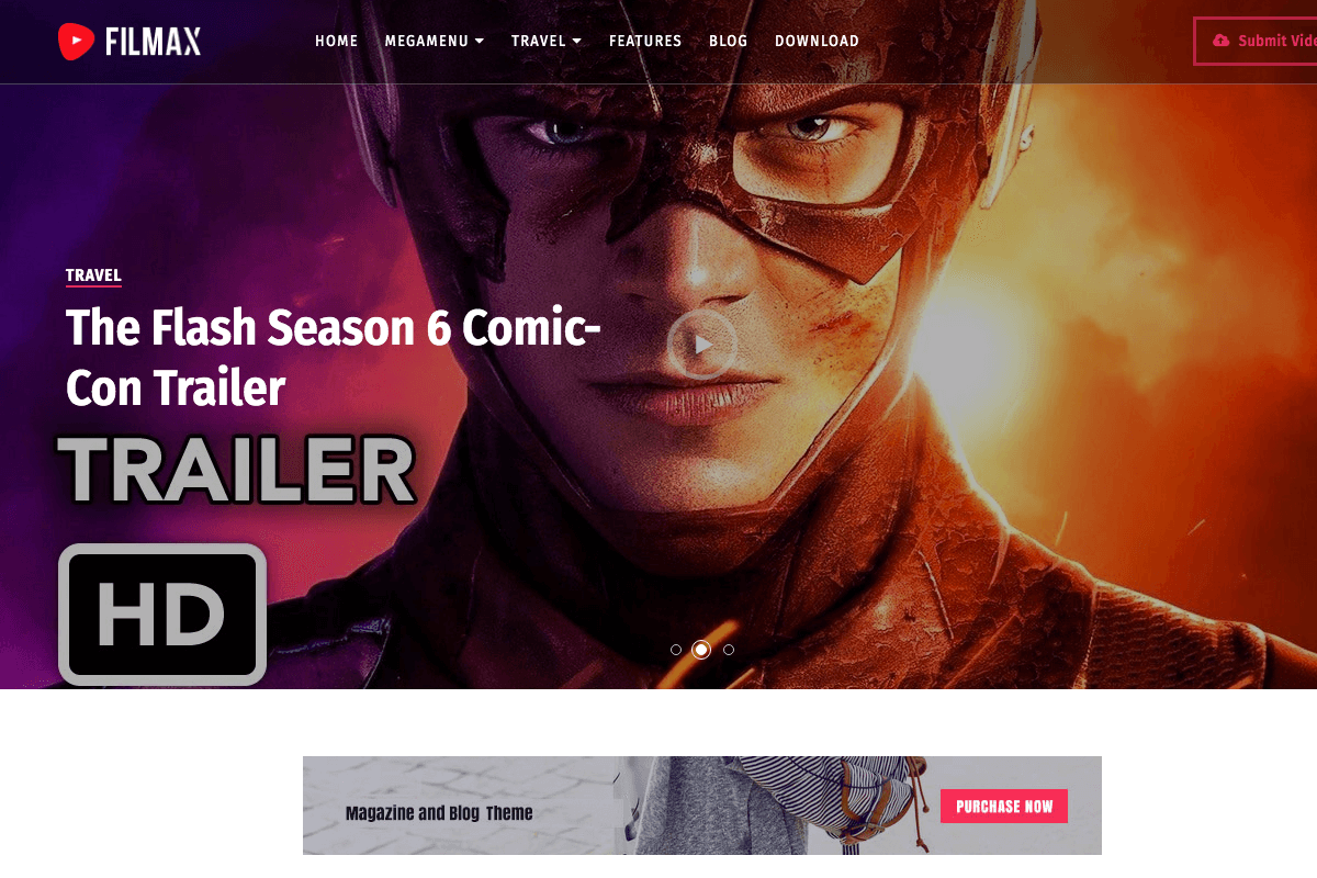 Filmax Movie Blogger Template in Website Templates - product preview 8