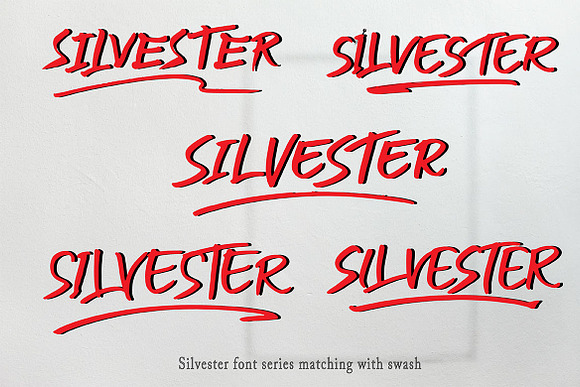 Silvester | 6 Fonts Smooth Urban in Blackletter Fonts - product preview 1